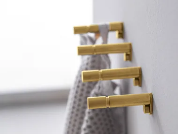 40MM - Stainless steel towel hook by Rubinetterie Treemme - view 2